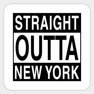 Straight Outta New York Sticker